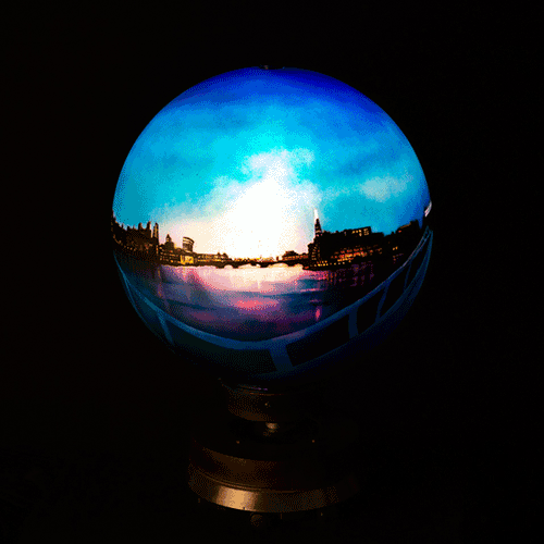 DAWN, MILLENIUM BRIDGE. THE BLUE HOUR. - Paintings with light by Andrew Gibson